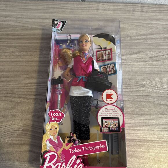 Barbie I Can Be Anything Fashion Photographer Kmart Exclusive Doll NIB 2008 Rare - Picture 7 of 9
